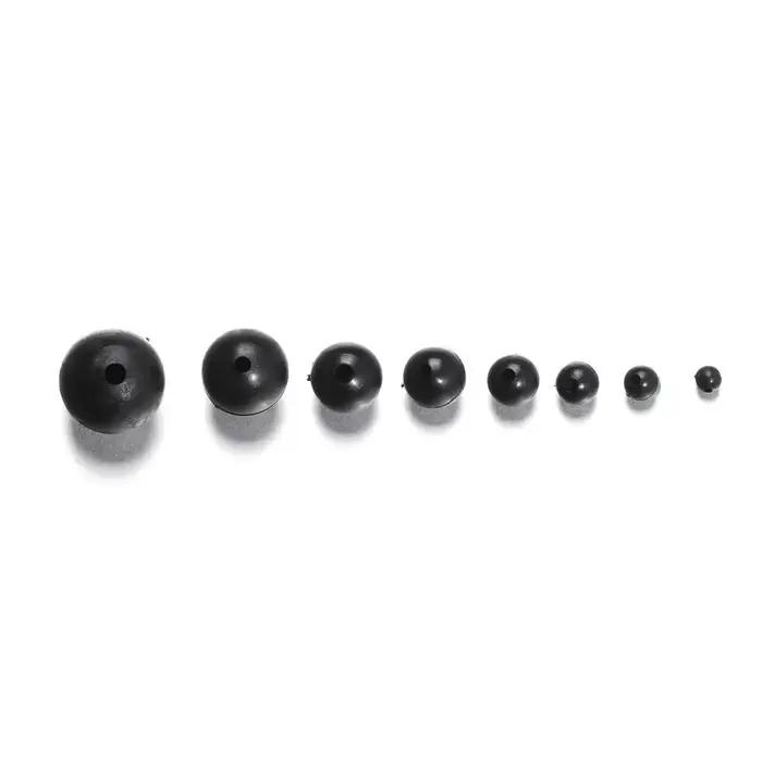 Perles de pêche en caoutchouc souple et dur 3mm à 12mm, lot de 100, stop-goujons et