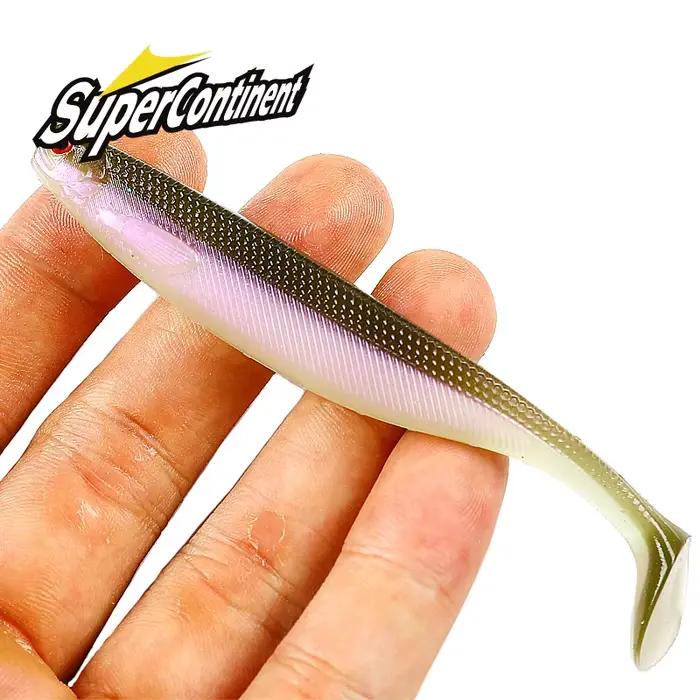 Leurre souple Supercontinent ShadTeez 5cm 7cm 10cm pour brochet sandre pêche aux leurres 3D