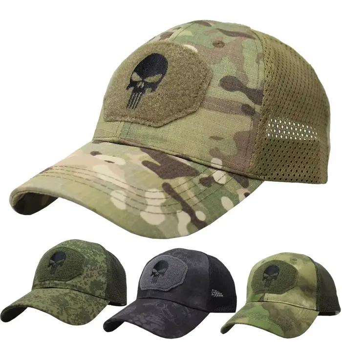 Casquette camouflage forces spéciales - Visière canard et mesh respirant pour pêche intensive