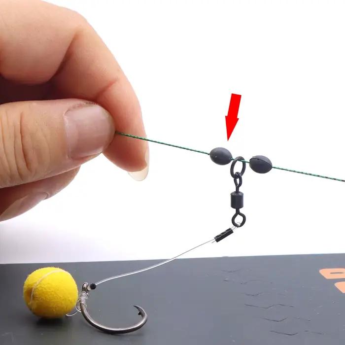10 perles en tungstène sans plomb pour ligne leader chod rig, accessoires carpe et pêche à