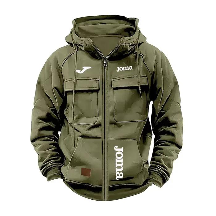 Veste pêche polaire homme Joma - Vêtement chaud avec multiples poches pour pêche hivernale