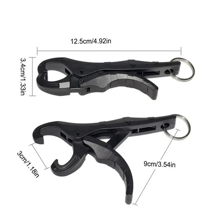 Mini balance numérique portable 40kg avec pince à poisson - Équipement compact pour pêche en extérieur