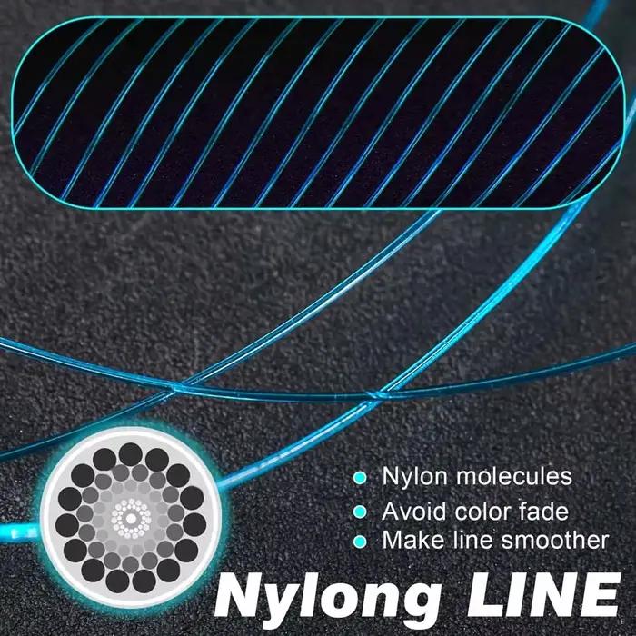 Ligne de pêche monofilament SantaKing 500m résistante et anti-abrasion nylon pour lancer long et fluide