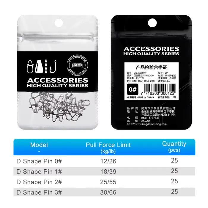Kingdom 25 attaches D acier inoxydable ultra-résistantes - Accessoires leurres pêche sportive
