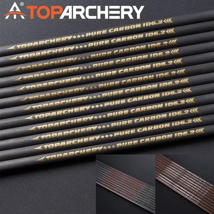 Fûts flèches carbone pur 31/33 pouces spine 300-600 - 12pcs DIY arc recourbé chasse pêche