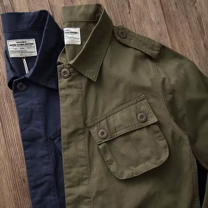 Veste vintage américaine TCU multi-poches - 100% coton pêche printemps automne - Workwear chasse