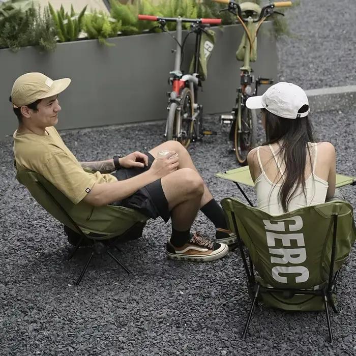 Chaise pliante tactique GERC ultra légère vélo portable pour camping randonnée pêche et activités de plein air