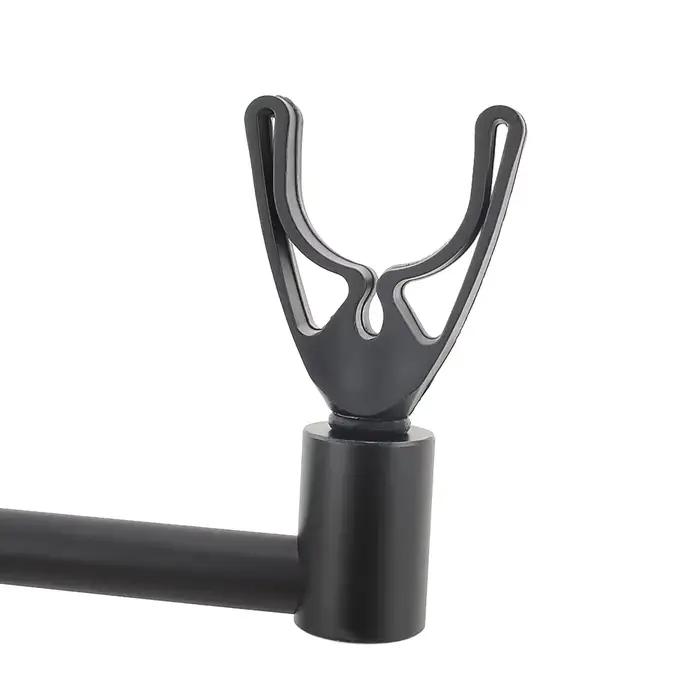 4 supports de canne à pêche carpe pour alarme et barre buzzer - accessoires pêche robustes et polyvalents