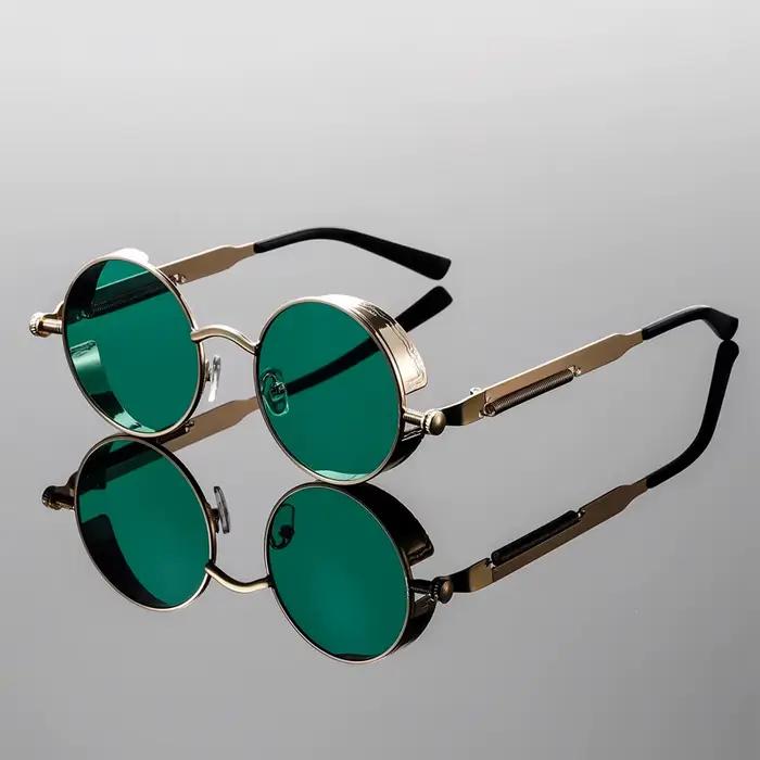Lunettes de soleil vintage homme KAMMPT gradient multi-couleur tendance luxe pour look casual et professionnel