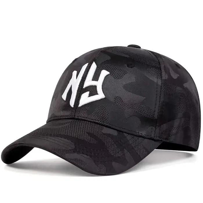 Casquette camouflage pêche brodée unisexe - Protection UV réglable printemps automne