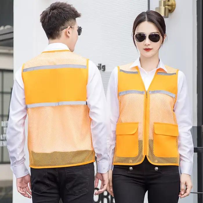 Veste de pêche été réfléchissante mesh léger - Veste sans manches grande taille L-6XL pour activités outdoor