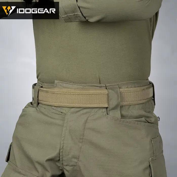 Ceinture Intérieure Tactique IDOGEAR en Nylon Haute Qualité avec Crochet pour Hommes Occasions de Pêche et Activités de Plein Air