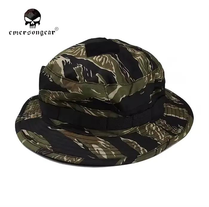 Chapeau boonie tactique été pêche - Casquette combat courte visière pêche camouflage protection solaire