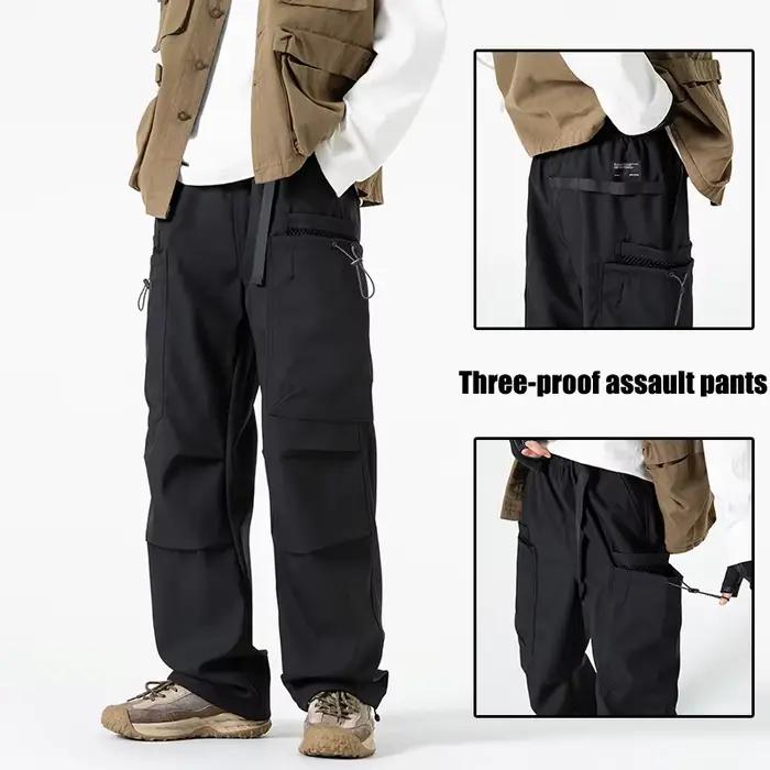 Pantalon cargo camouflage homme automne - Pêche randonnée imperméable coupe-vent style américain
