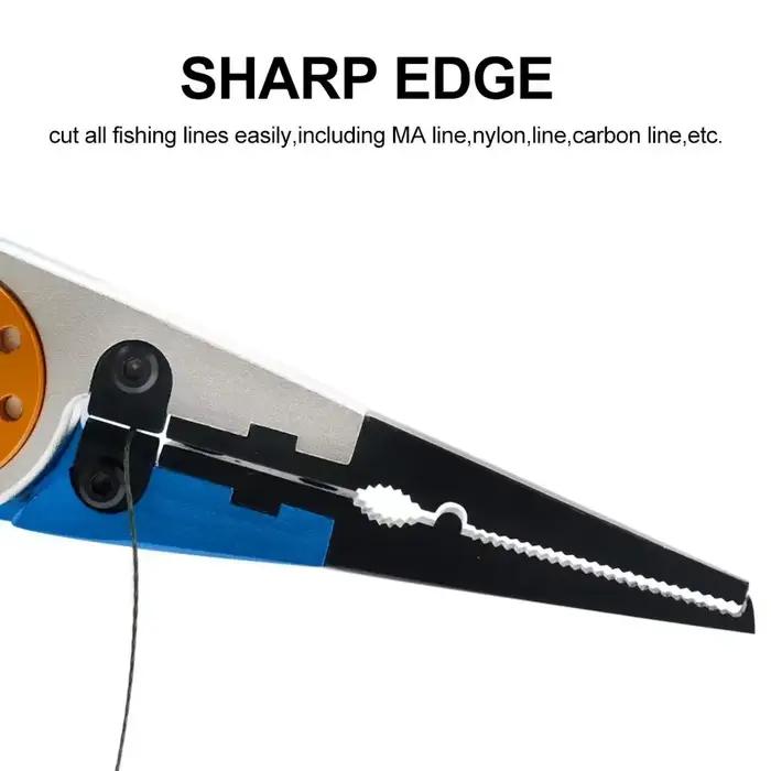 Pince multifonction pêche coupe-ligne dénoueur et coupe hameçon en alliage d'aluminium 150g 20CM