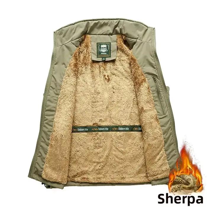 Veste de pêche homme doublée polaire - Multi-poches - Séchage rapide - Confort hiver et automne