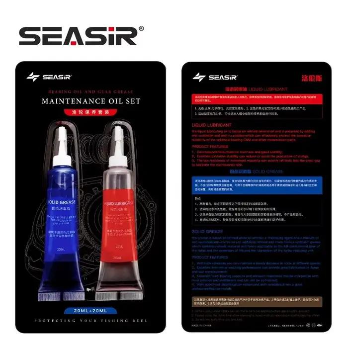 Graisse protectrice et huile lubrifiante pour roulements de moulinet de pêche - Kit d'entretien 2 x 20ml