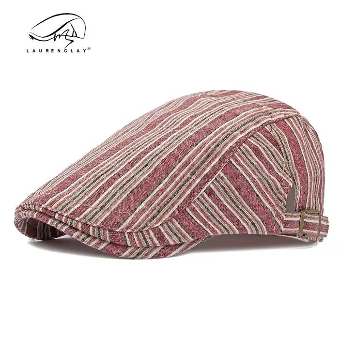 Chapeau newsboy pêche vintage - Flat cap irlandais pêche chasse ajustable respirant