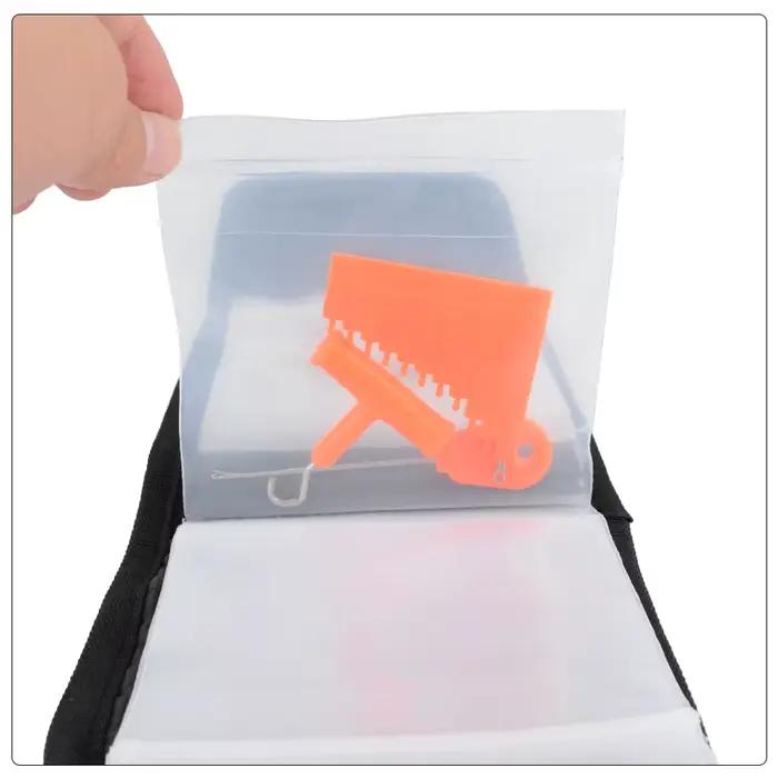 Sac de rangement transparent pour montages de pêche carpe porte-leurres et hair rigs