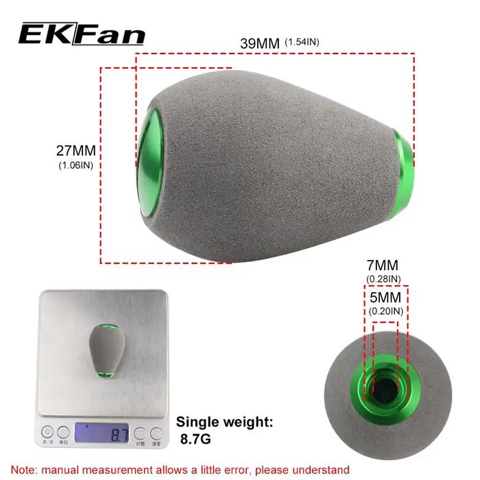 Poignée de moulinet EKFan en EVA gris pour roulements 7x4x2.5mm moulinets casting et spinning