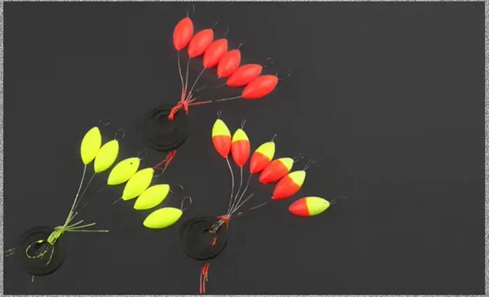 Lot de 30 flotteurs pêche 7 étoiles, olive 6 en 1, tailles S/M/L, mini bouées pour