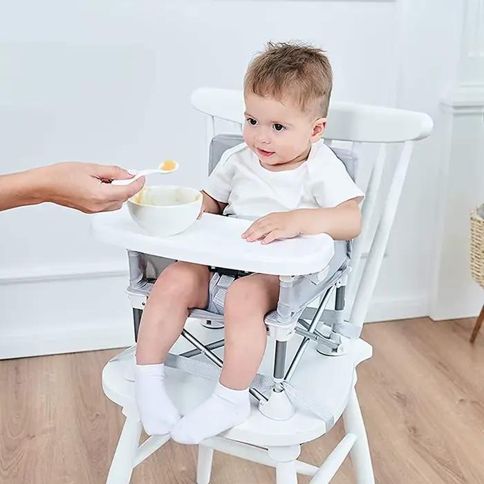 Chaise bébé pêche pliante avec plateau - Siège enfant sécurisé pour pêche en famille plage