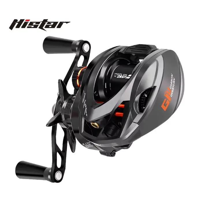 Moulinet baitcasting HISTAR Giu 99 Carbon BFS NMB pour pêche légère avec frein magnétique 3D
