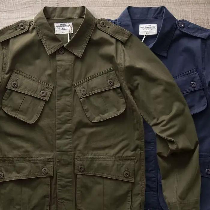Veste vintage américaine TCU multi-poches - 100% coton pêche printemps automne - Workwear chasse