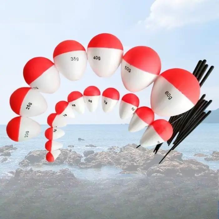10 flotteurs mousse ventre large dérive longue portée 1g à 10g pêche au coup et à l'anglaise