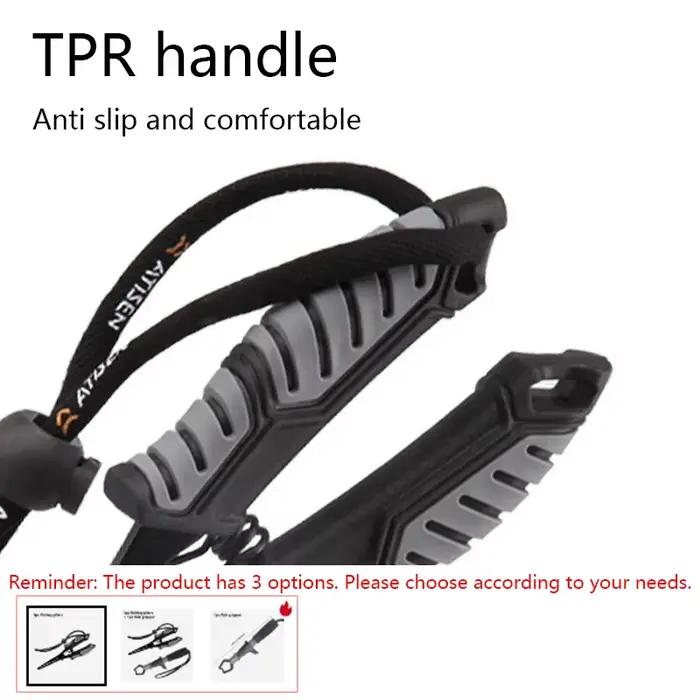 Pince multifonction pêche avec grip à poissons ABS portable pour leurres et montages