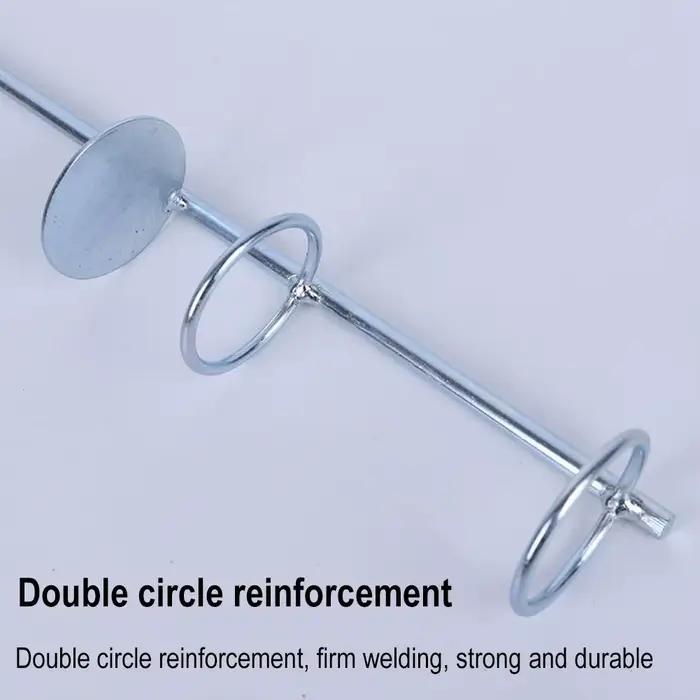 Support double pour canne mer réglable en métal - Bracket acier insertion sol
