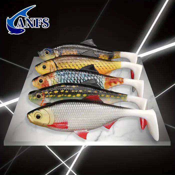 Leurre Souple 3D 14cm pour Brochet Sandre et Perche, Kit de 2 Iscas Artificielles pour la