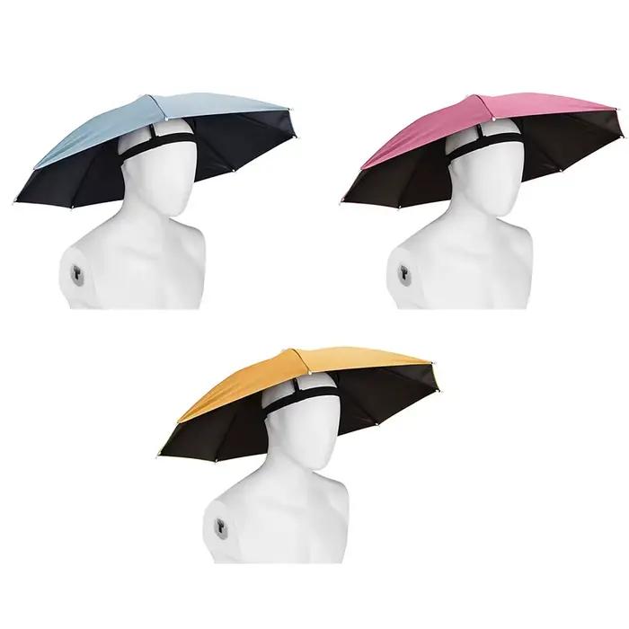 Chapeau parapluie portable pêche pliable universel imperméable protection solaire camping extérieur