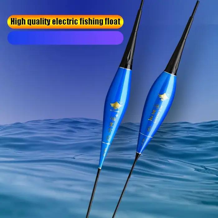 3 Flotteurs Pêche Nuit Lumière Bleue Verte Électrique Source Lumineuse Fraîche Sans Éblouissement Accessoire