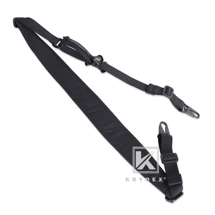Sling fusil tactique KRYDEX Slingster réglable 2 points / 1 point avec ceinture rembourrée pêche