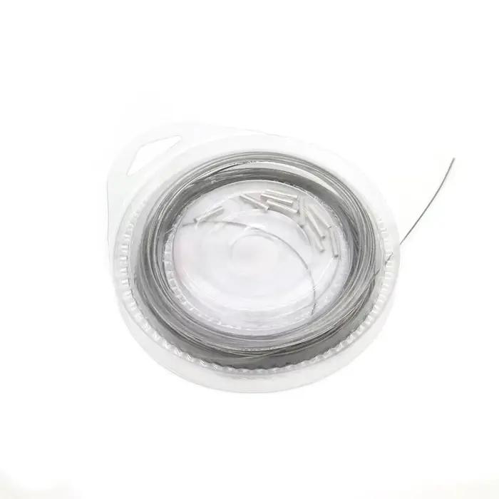 Fil d'acier inoxydable tressé 7 brins 10M pour montages de pêche - Revêtement leader leurre