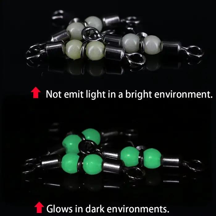 10 pièces triple émerillons roulements à billes DNDYUJU pour accessoires de pêche solides et connecteurs hameçons