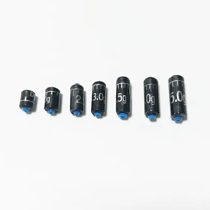 Kit plombs pêche 25 pièces 1.5g-5.0g plombs rapides règle accessoires leurres