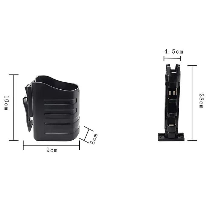Boîte de pêche portable multifonction avec support canne - Accessoire pratique pour pêcheurs nomades