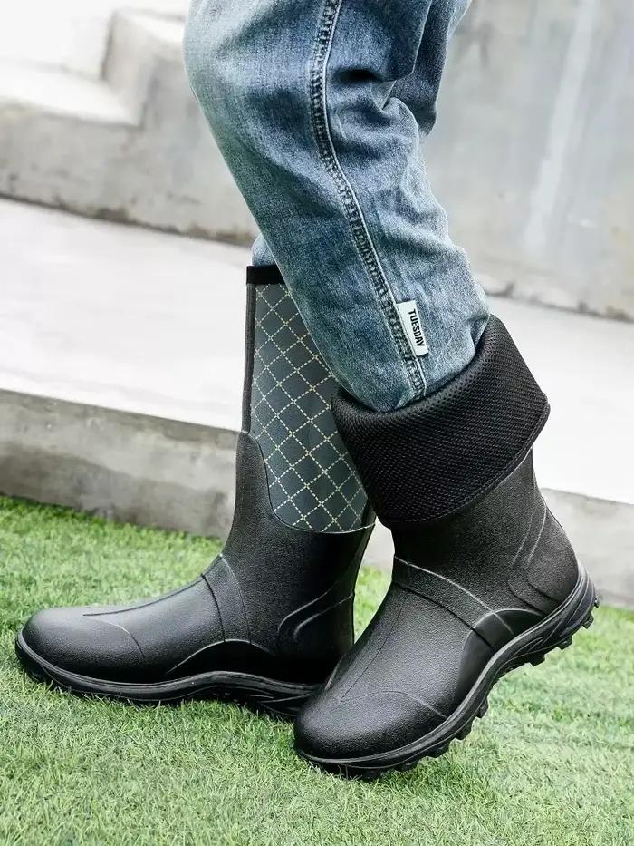 Bottes de pêche en néoprene imperméables et chaudes - Chaussures antidérapantes pour chasse et lavage auto