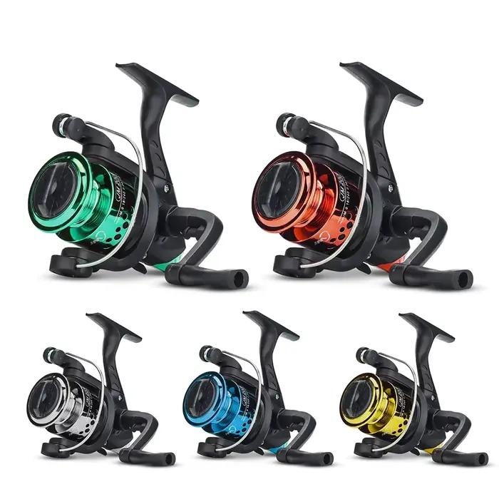 Moulinet spinning 5.2:1 pour pêche au leurre - Roue plastique robuste, idéal trolling et pêche en bateau