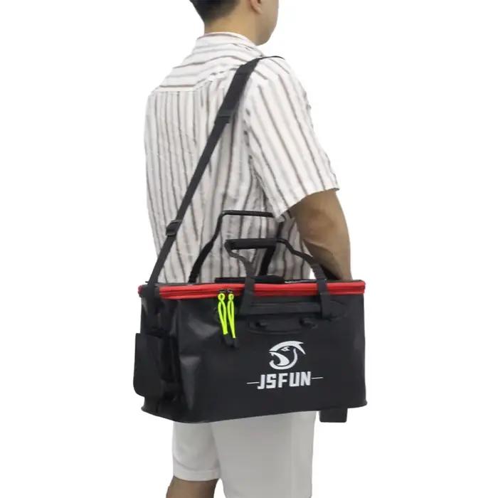 Seau de pêche pliable EVA sans pompe à oxygène pour transporter vos poissons vivants en extérieur