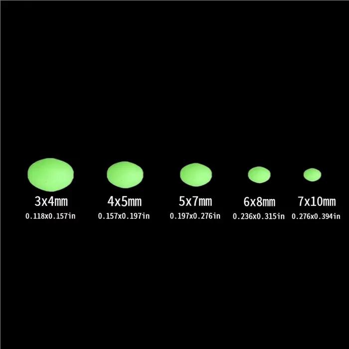 375 perles lumineuses et leurres souples brillants pour pêche nocturne en mer