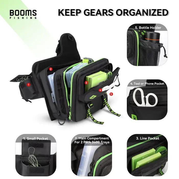 Sac pêche Booms Fishing IB1 grande capacité rangement matériel carpe mer eau douce équipement pro