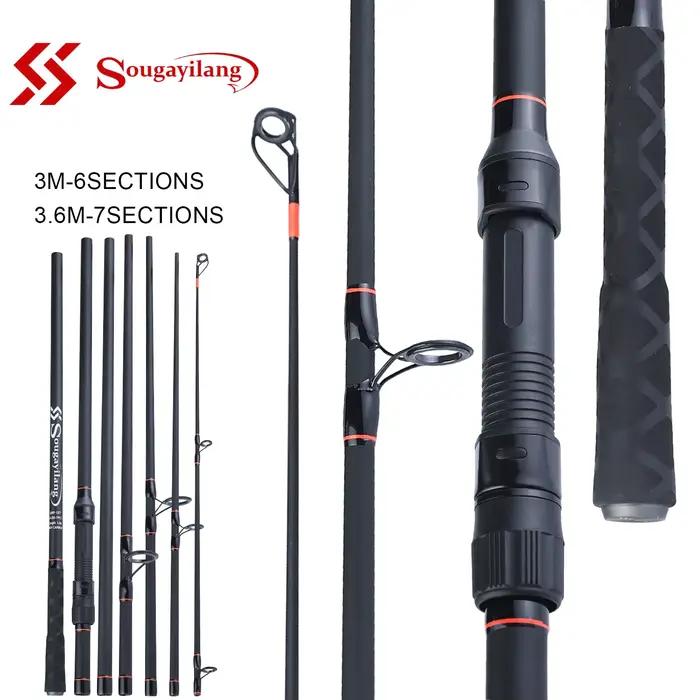 Canne carpe voyage Sougayilang 3.0-3.6m 6/7 sections carbone - Pêche feeder portable télescopique