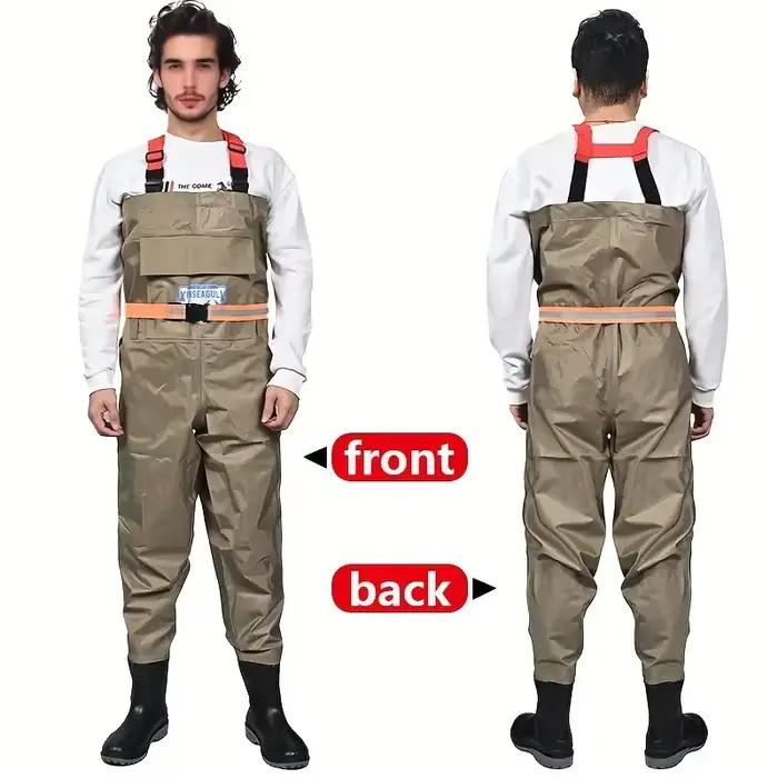 Pantalon de pêche épais en nylon imperméable combinaison intégrale vêtement technique pêche