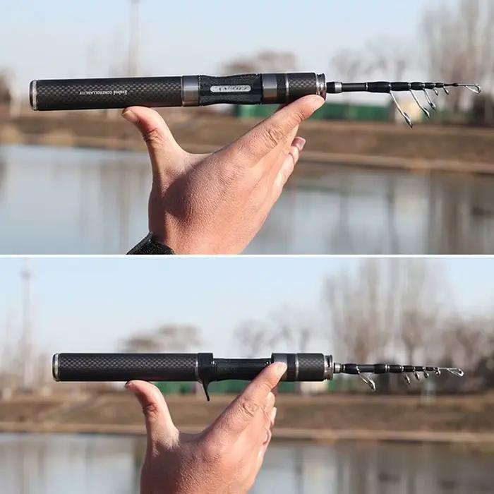 Combo canne télescopique complète 1.5-1.8m ultra courte avec moulinet casting feeder rod set