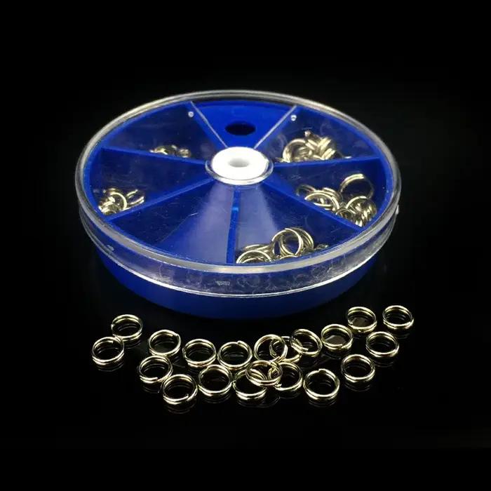 116PCS Anneaux Ouverts Inox pour Leurres de Pêche - Connecteurs Accessoires Pêche Crankbaits