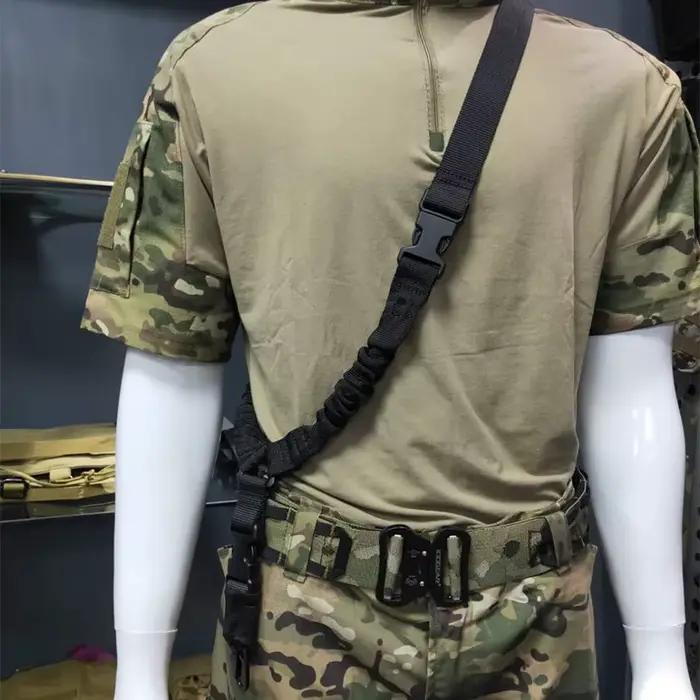 Bretelle d'épaule élastique pour fusil - Sangle ajustable pour équipement de pêche M4