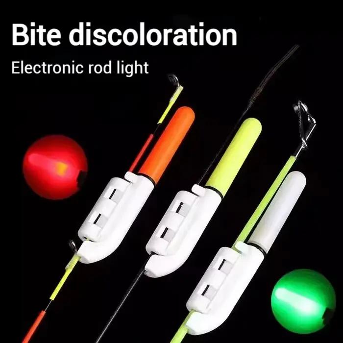 Lot 5 bâtons lumineux électroniques pour cannes avec charge USB - Alarme de touche CR425 sans pile - Accessoire pêche